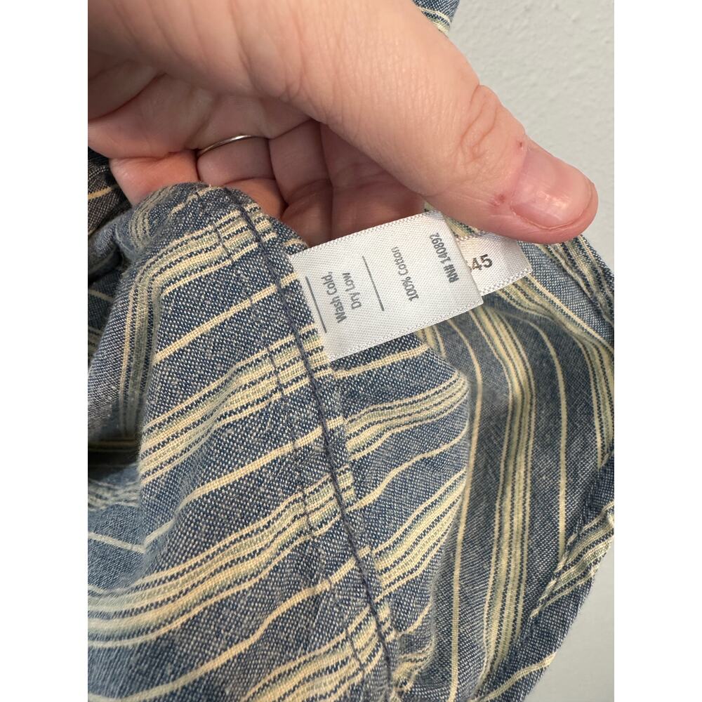 Marine Layer Cotton Button Down Striped Shirt - Picture 3 of 4